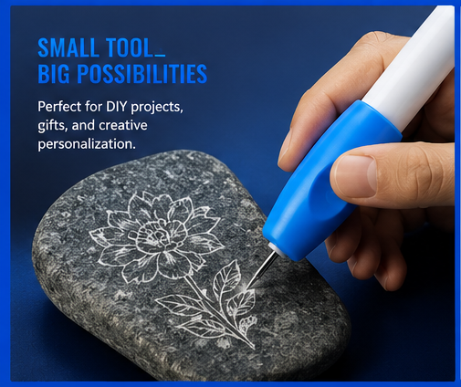 Mini Electric Engraving Pen – Precision Carving Tool for DIY Crafts, Wood, Glass, Metal & Personalized Gifts