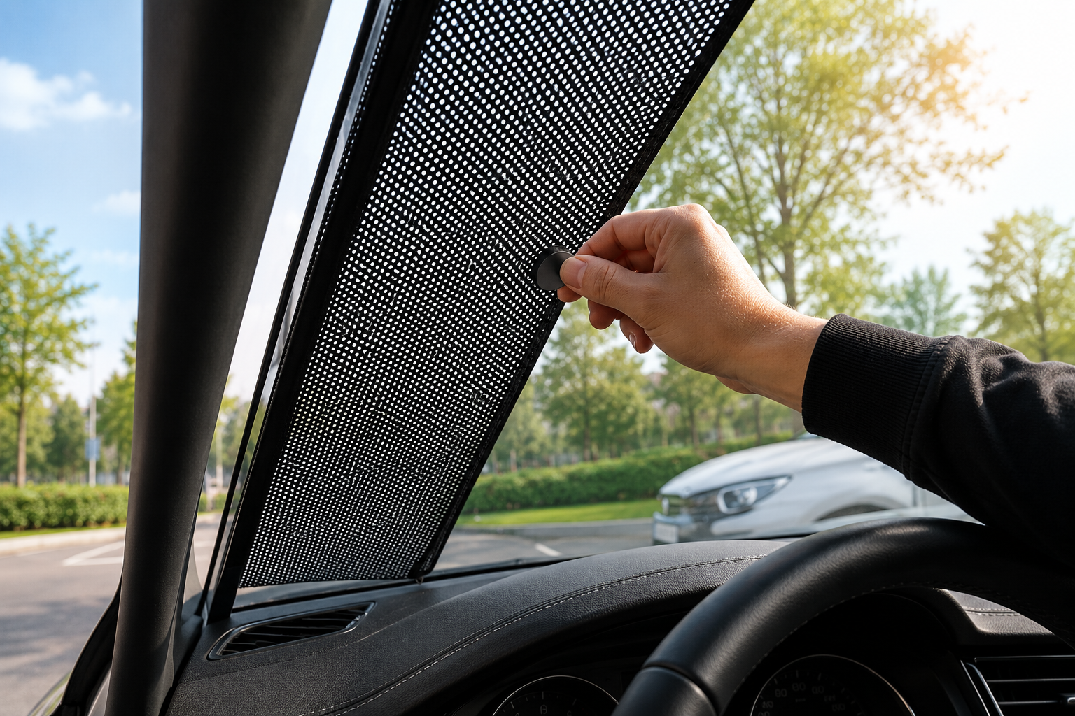 Universal Fit Magnetic Car Side Window Privacy Sunshade Car Window Curtain